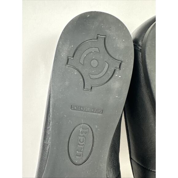 BORN Brin Ballerina Bow Ballet Black Comfort Flats LEATHER Size 11M - Picture 8 of 8